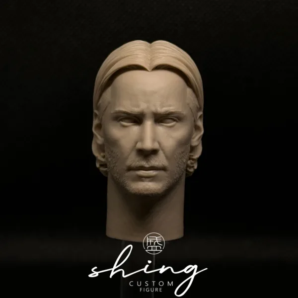 Keanu Reeves - 1/6 Scale Unpainted Action Figure Head Sculpt