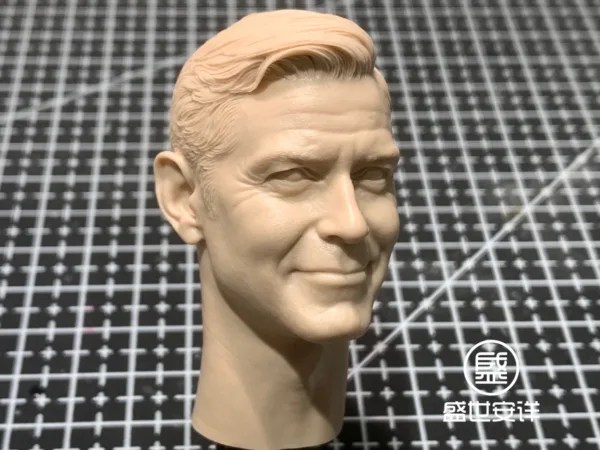 George Clooney - 1/6 Scale Unpainted Action Figure Head Sculpt