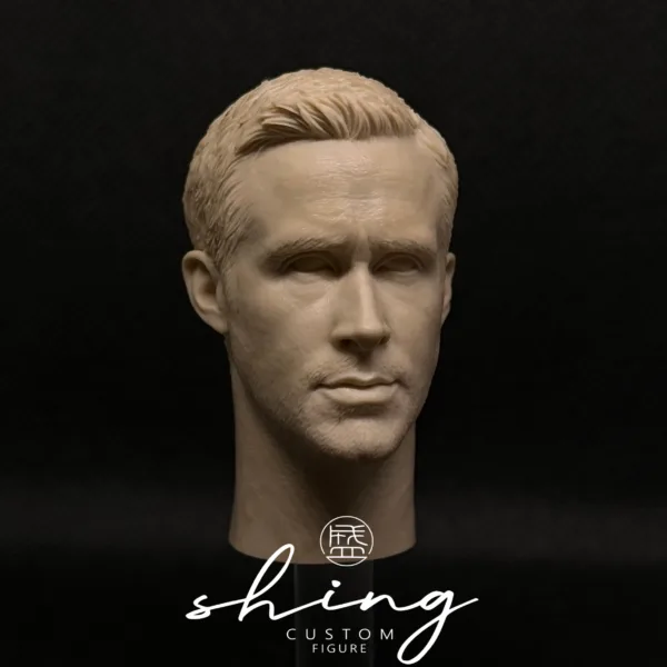 Ryan Gosling - 1/6 Scale Unpainted Action Figure Head Sculpt