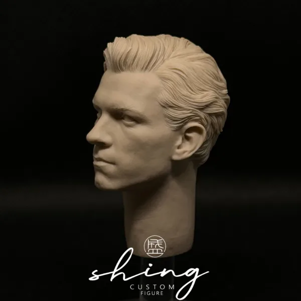 Tom Holland SpiderMan - 1/6 Scale Unpainted Action Figure Head Sculpt