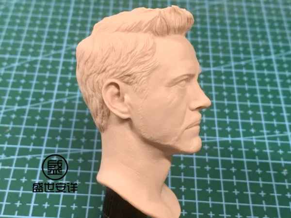 Tony Stark Ironman - 1/6 Scale Unpainted Action Figure Head Sculpt