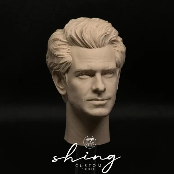 Andrew Garfield SpiderMan - 1/6 Scale Unpainted Action Figure Head Sculpt