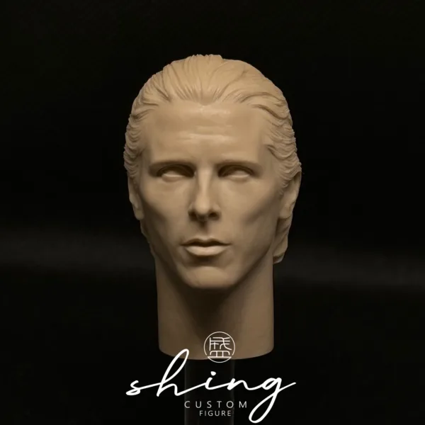 Christian Bale Batman - 1/6 Scale Unpainted Action Figure Head Sculpt