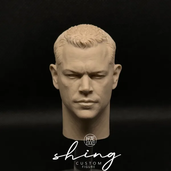 Matt Damon - 1/6 Scale Unpainted Action Figure Head Sculpt