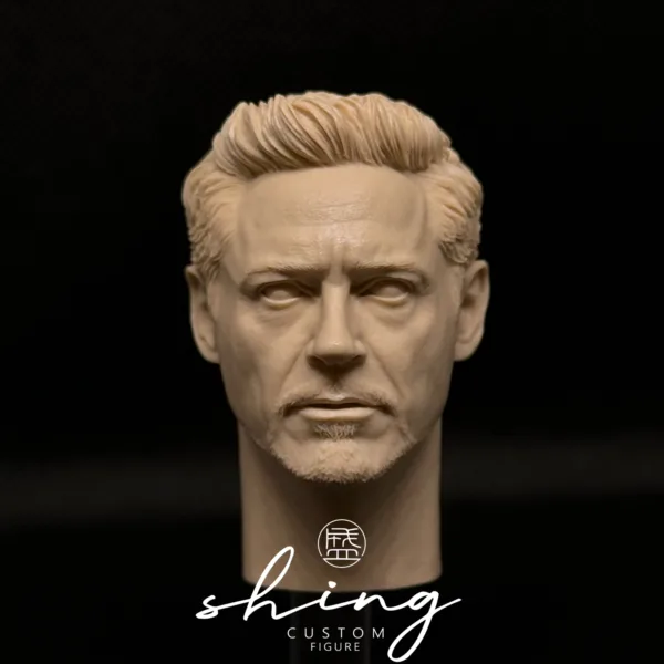 Tony Stark Ironman - 1/6 Scale Unpainted Action Figure Head Sculpt