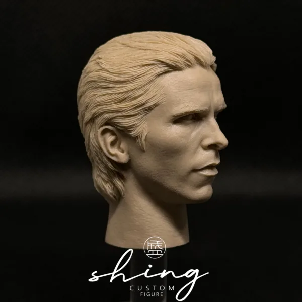 Christian Bale Batman - 1/6 Scale Unpainted Action Figure Head Sculpt