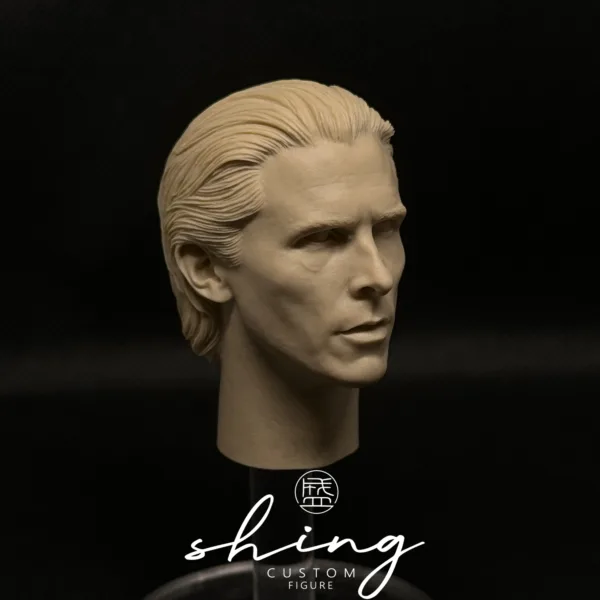 Christian Bale Batman - 1/6 Scale Unpainted Action Figure Head Sculpt