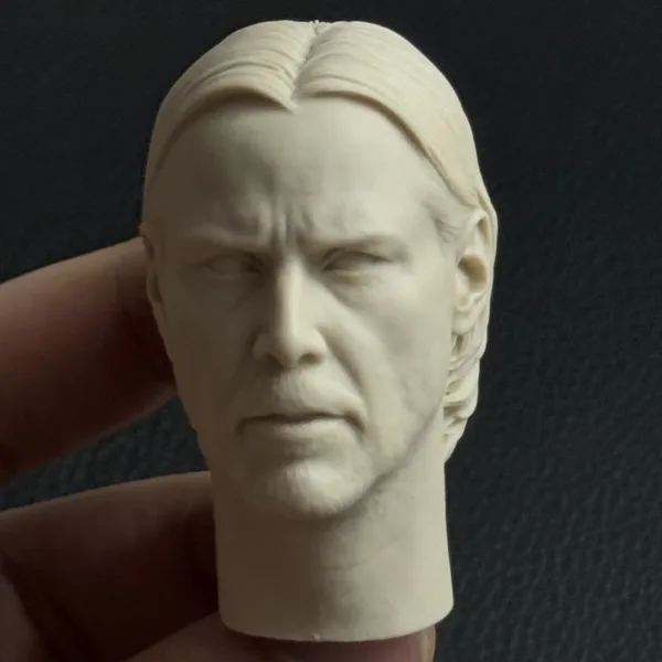 Keanu Reeves - 1/6 Scale Unpainted Action Figure Head Sculpt