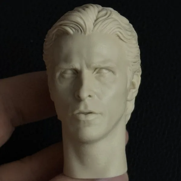 Christian Bale Batman - 1/6 Scale Unpainted Action Figure Head Sculpt