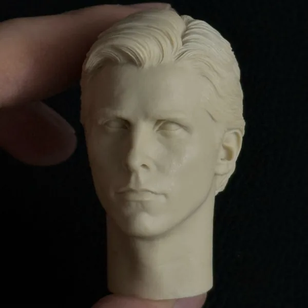 Christian Bale Batman - 1/6 Scale Unpainted Action Figure Head Sculpt