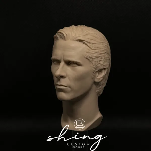 Christian Bale Batman - 1/6 Scale Unpainted Action Figure Head Sculpt