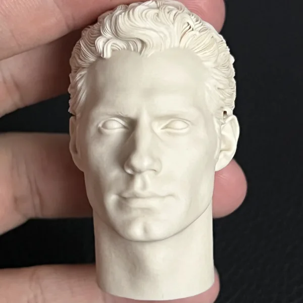 Henry Cavill Superman - 1/6 Scale Unpainted Action Figure Head Sculpt