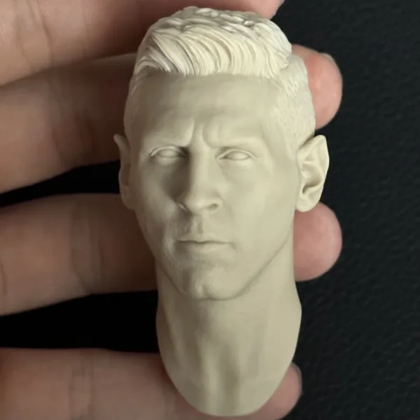 Lionel Messi - 1/6 Scale Unpainted Action Figure Head Sculpt