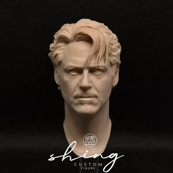 Tony Stark Ironman - 1/6 Scale Unpainted Action Figure Head Sculpt