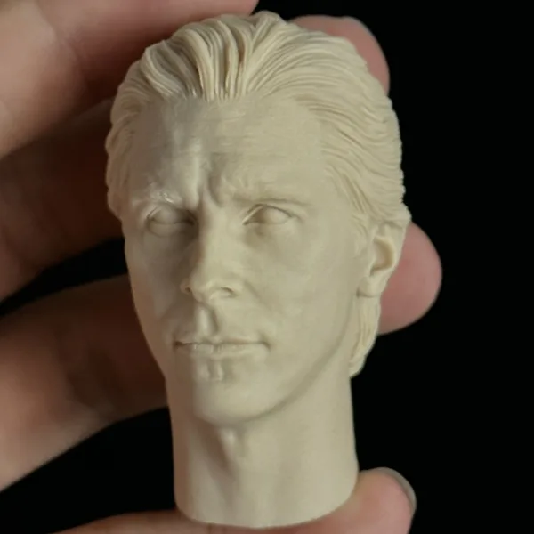 Christian Bale Batman - 1/6 Scale Unpainted Action Figure Head Sculpt