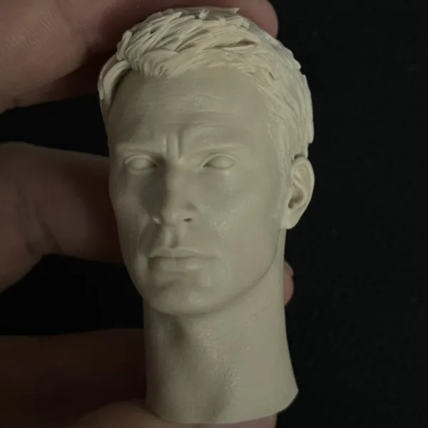 Chris Evans - 1/6 Scale Unpainted Action Figure Head Sculpt