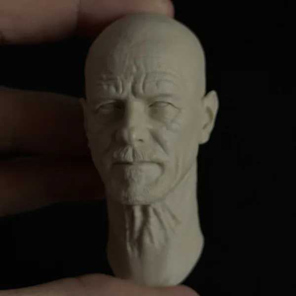 Bryan Cranston - 1/6 Scale Unpainted Action Figure Head Sculpt