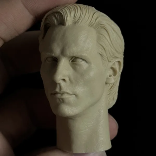 Christian Bale Batman - 1/6 Scale Unpainted Action Figure Head Sculpt