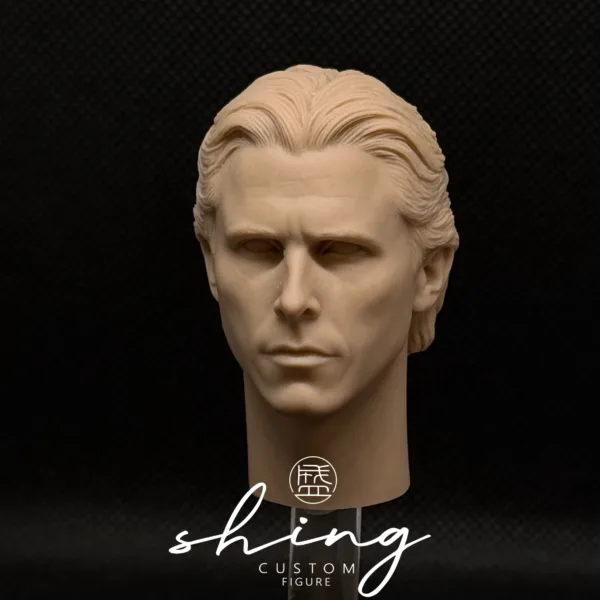 Christian Bale Batman - 1/6 Scale Unpainted Action Figure Head Sculpt