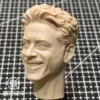 Tony Stark Ironman - 1/6 Scale Unpainted Action Figure Head Sculpt