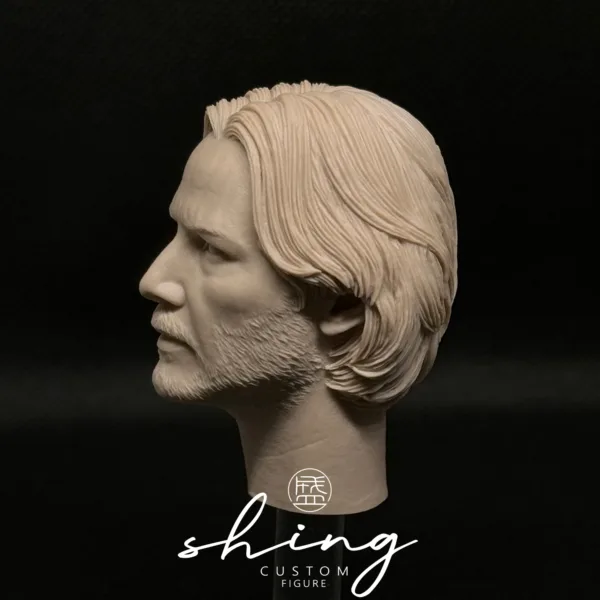 Keanu Reeves - 1/6 Scale Unpainted Action Figure Head Sculpt