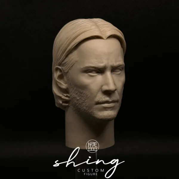 Keanu Reeves - 1/6 Scale Unpainted Action Figure Head Sculpt