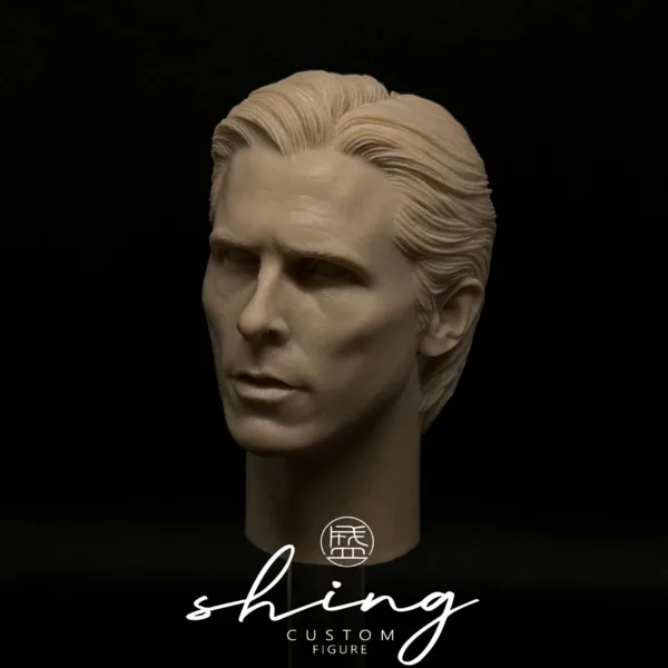 Christian Bale Batman - 1/6 Scale Unpainted Action Figure Head Sculpt