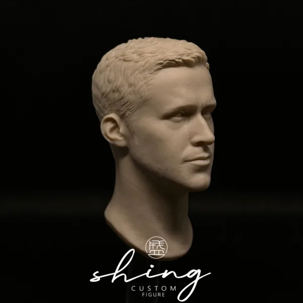 Ryan Gosling - 1/6 Scale Unpainted Action Figure Head Sculpt
