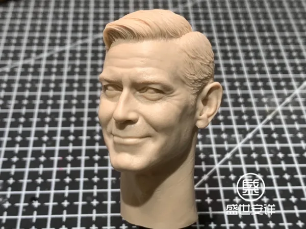 George Clooney - 1/6 Scale Unpainted Action Figure Head Sculpt