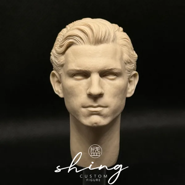 Tom Holland SpiderMan - 1/6 Scale Unpainted Action Figure Head Sculpt