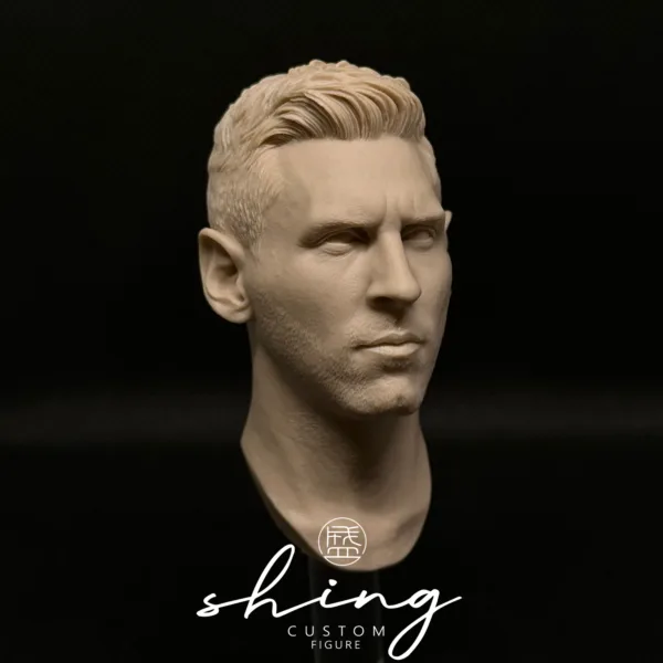Lionel Messi - 1/6 Scale Unpainted Action Figure Head Sculpt