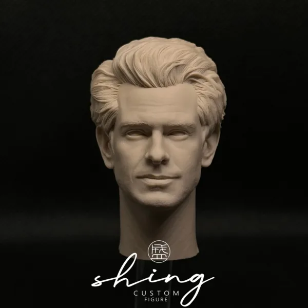 Andrew Garfield SpiderMan - 1/6 Scale Unpainted Action Figure Head Sculpt