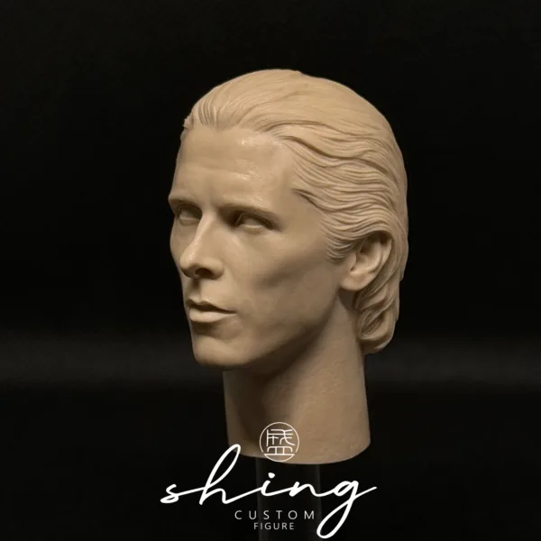Christian Bale Batman - 1/6 Scale Unpainted Action Figure Head Sculpt