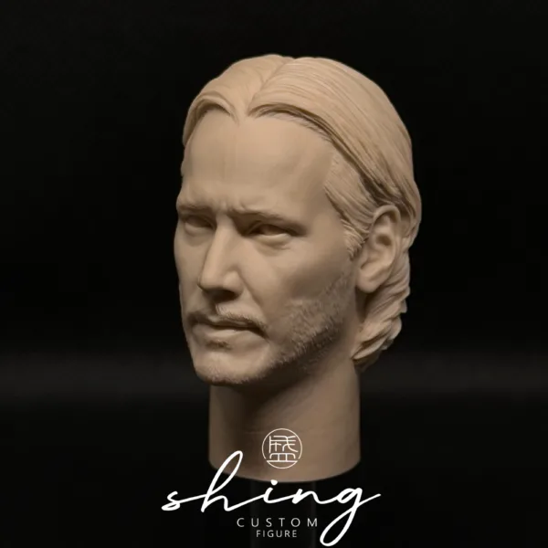 Keanu Reeves - 1/6 Scale Unpainted Action Figure Head Sculpt