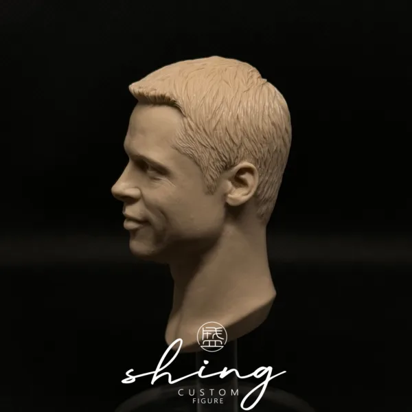 Brad Pitt - 1/6 Scale Unpainted Action Figure Head Sculpt