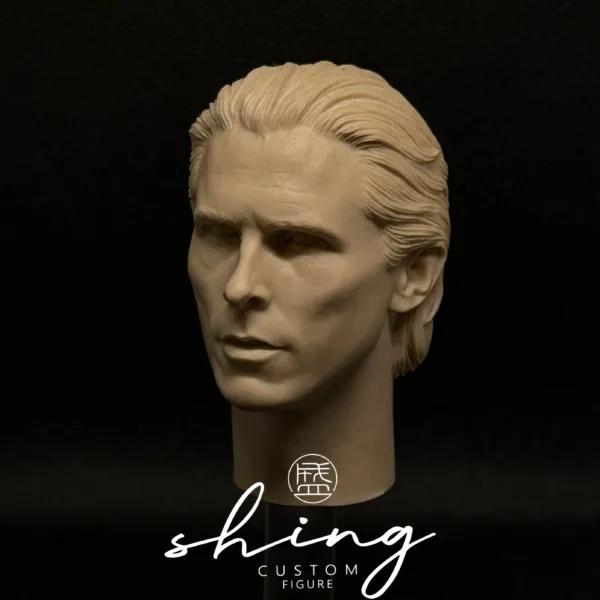 Christian Bale Batman - 1/6 Scale Unpainted Action Figure Head Sculpt