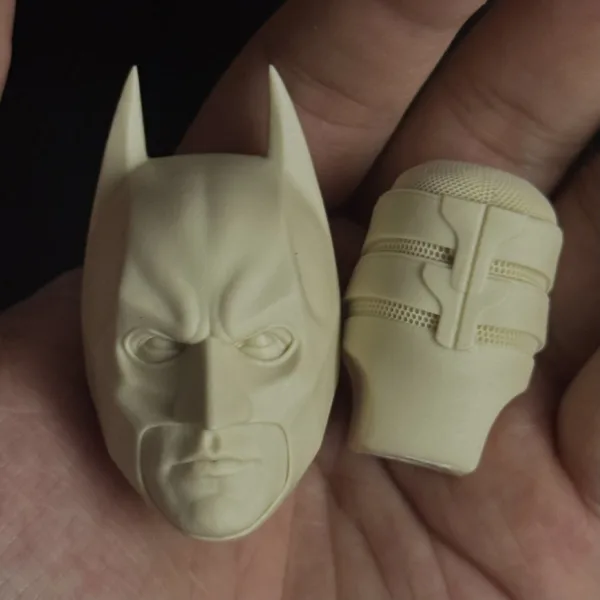 Christian Bale Batman - 1/6 Scale Unpainted Action Figure Head Sculpt