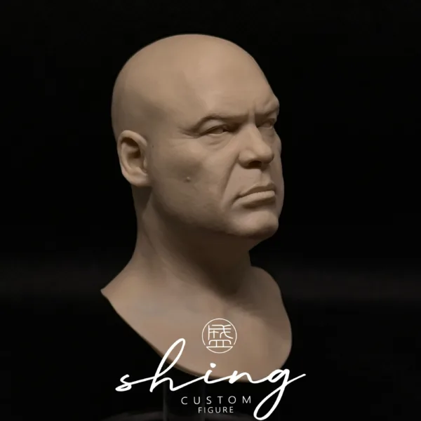 Kingpin - 1/6 Scale Unpainted Action Figure Head Sculpt