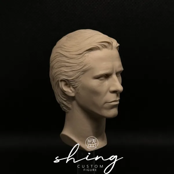 Christian Bale Batman - 1/6 Scale Unpainted Action Figure Head Sculpt