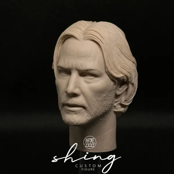 Keanu Reeves - 1/6 Scale Unpainted Action Figure Head Sculpt
