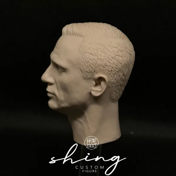 Daniel Craig James Bond - 1/6 Scale Unpainted Action Figure Head Sculpt