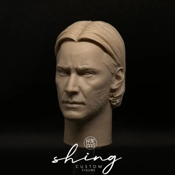 Keanu Reeves - 1/6 Scale Unpainted Action Figure Head Sculpt