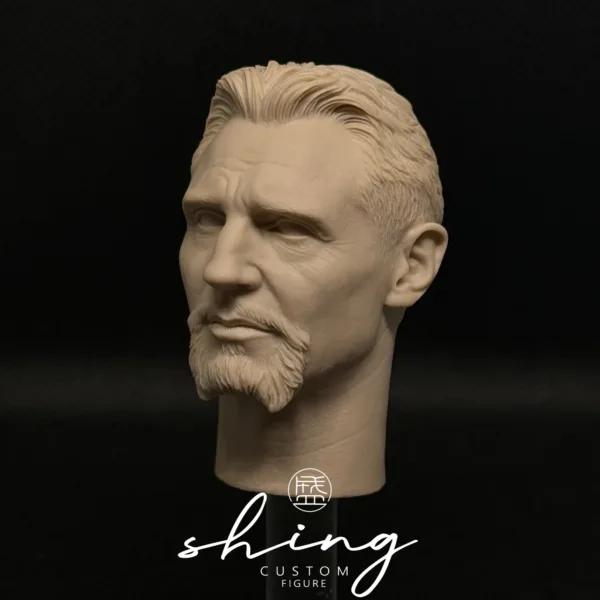 Liam Neeson - 1/6 Scale Unpainted Action Figure Head Sculpt