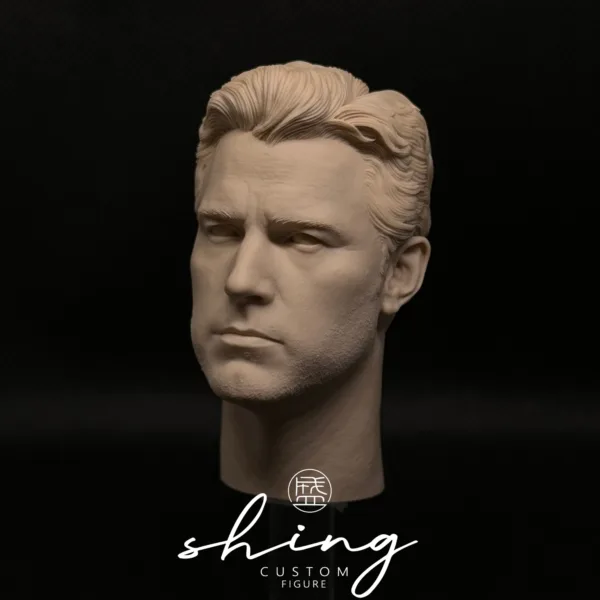 Ben Affleck Batman - 1/6 Scale Unpainted Action Figure Head Sculpt