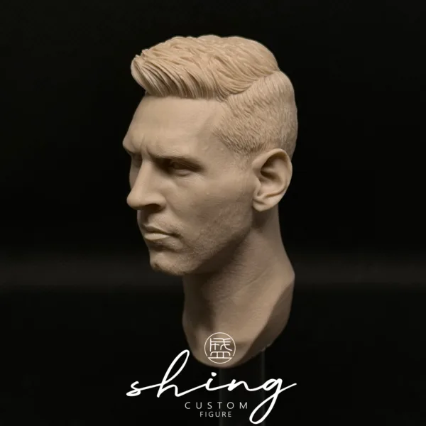 Lionel Messi - 1/6 Scale Unpainted Action Figure Head Sculpt