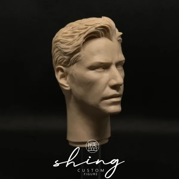 Keanu Reeves - 1/6 Scale Unpainted Action Figure Head Sculpt