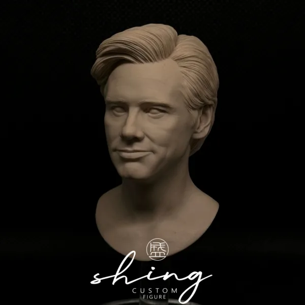 Jim Carrey - 1/6 Scale Unpainted Action Figure Head Sculpt