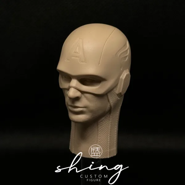 Captain America - 1/6 Scale Unpainted Action Figure Head Sculpt