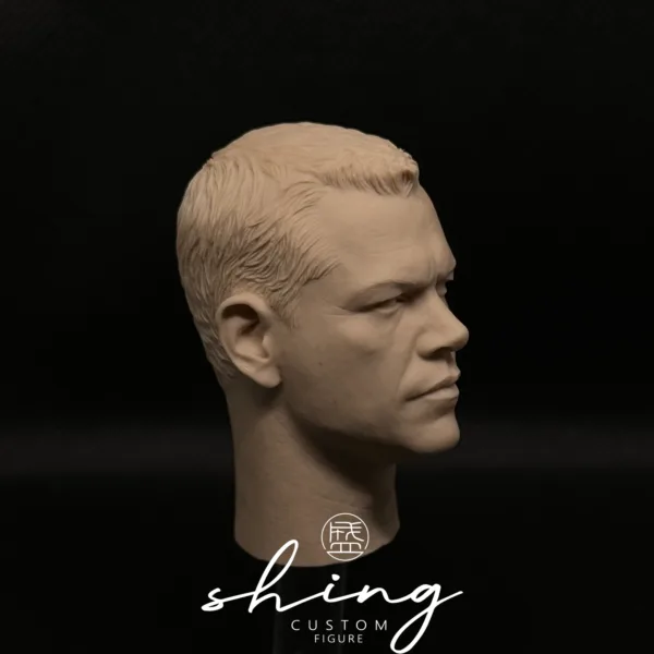 Matt Damon - 1/6 Scale Unpainted Action Figure Head Sculpt