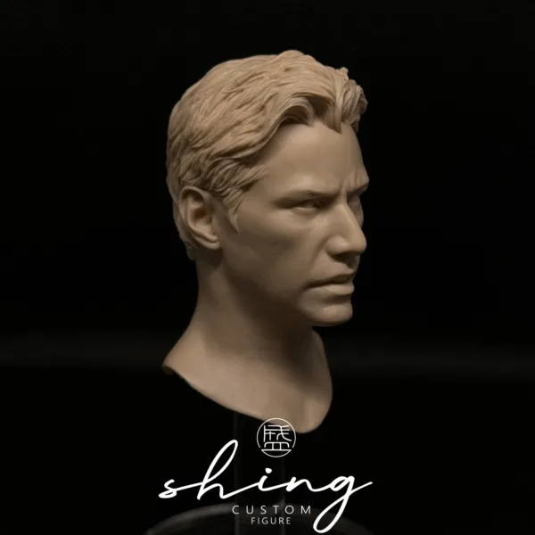 Keanu Reeves - 1/6 Scale Unpainted Action Figure Head Sculpt